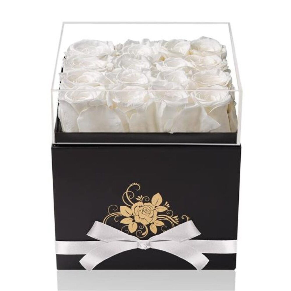 Perfectione Roses Luxury Preserved Roses in a Box, Forever Flowers for Women